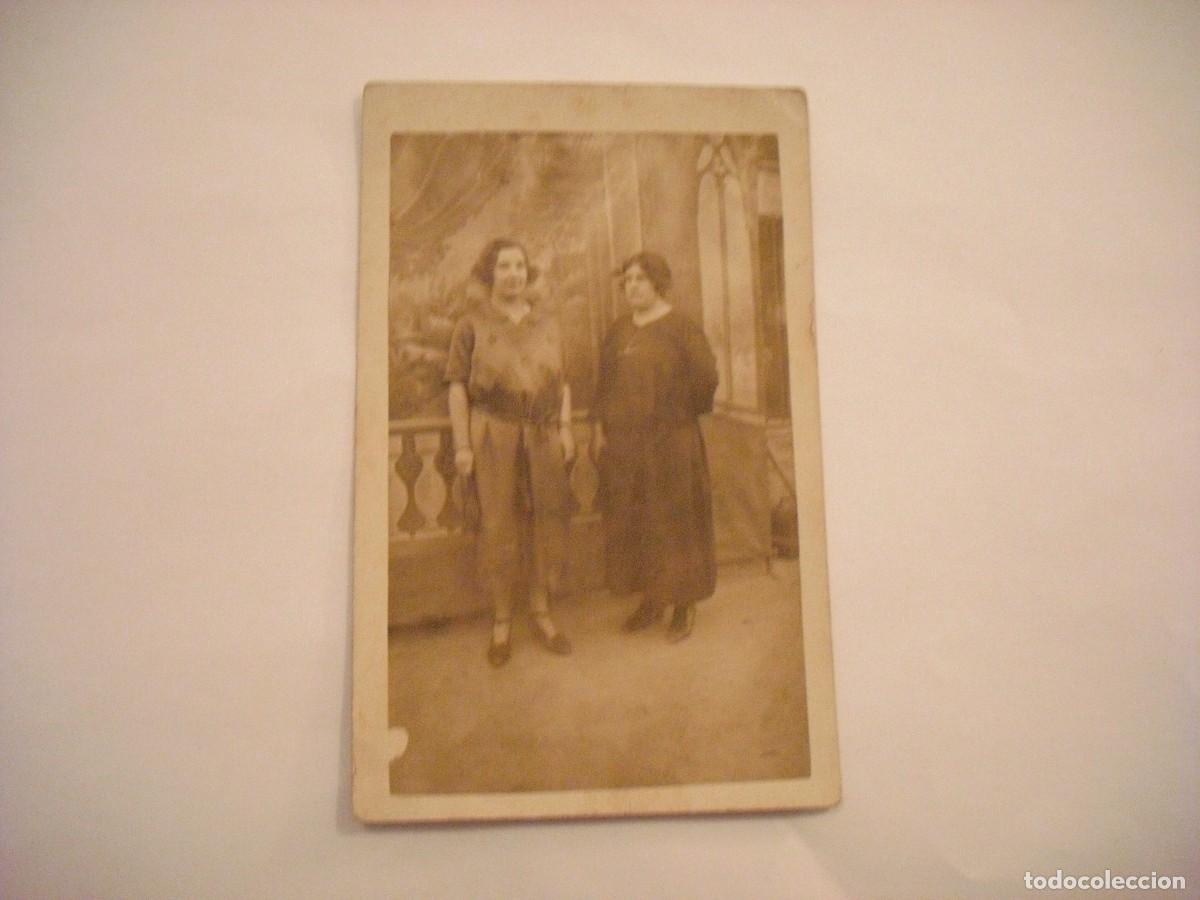Alte Fotografie: ANTIGUA FOTO DE 2 MUJERES.