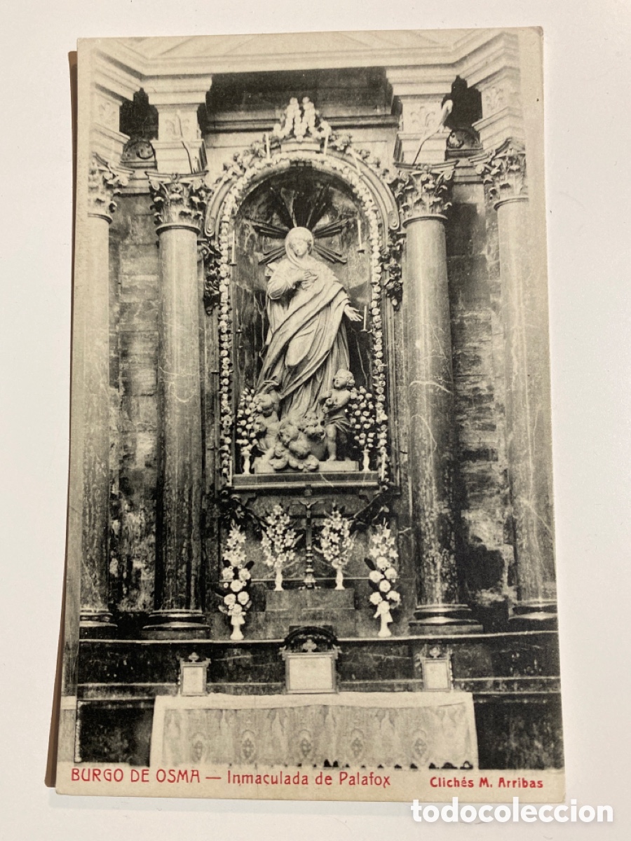 Alte Fotografie: Postal Burgo de Osma Inmaculada de Palafox clich&eacute;s M Arribas