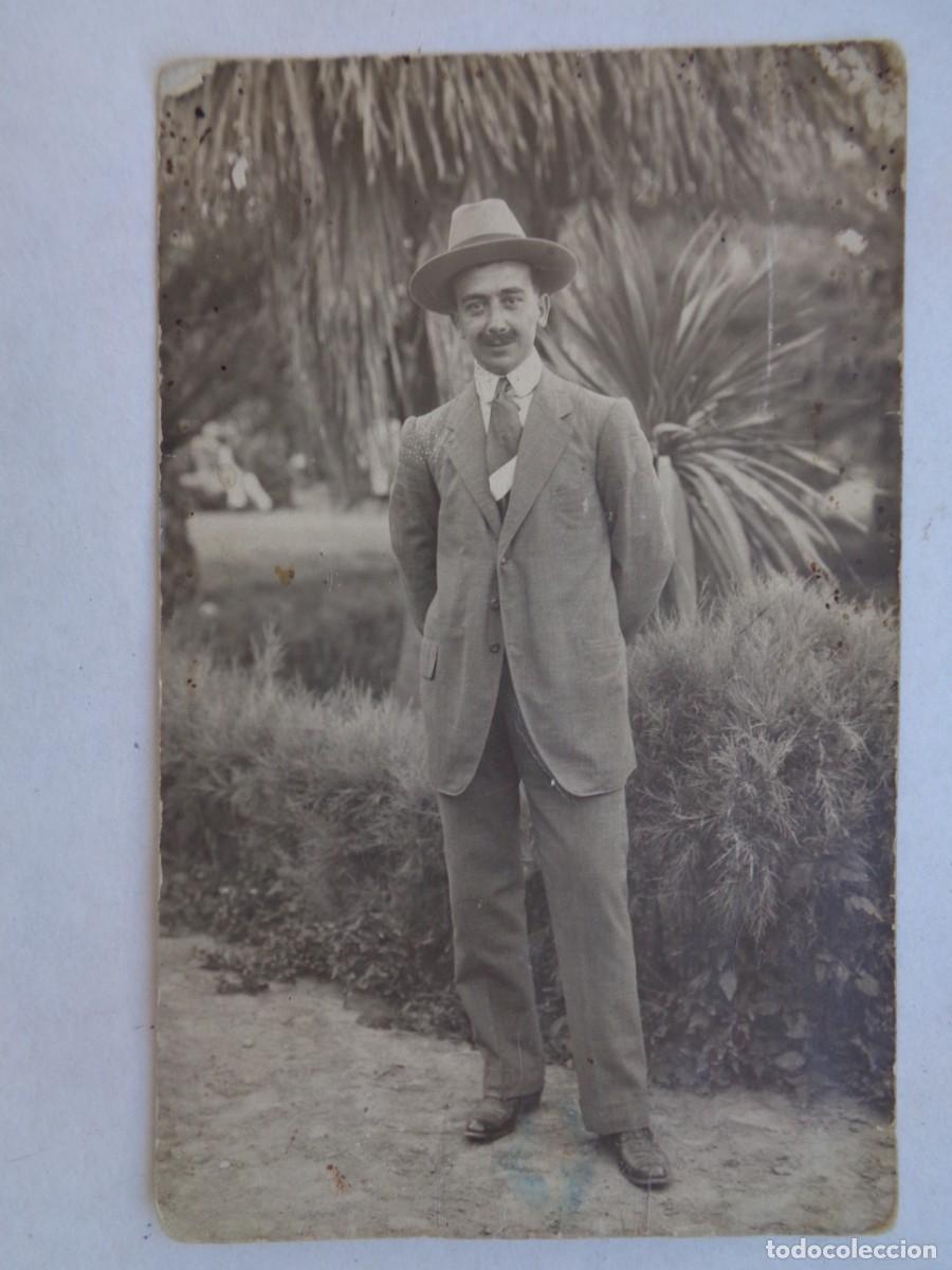 Antique Photography: BONITA FOTO DE ESTUDIO DE SE&Ntilde;OR ELEGANTE CON SOMBRERO, PRINCIPIOS DE SIGLO