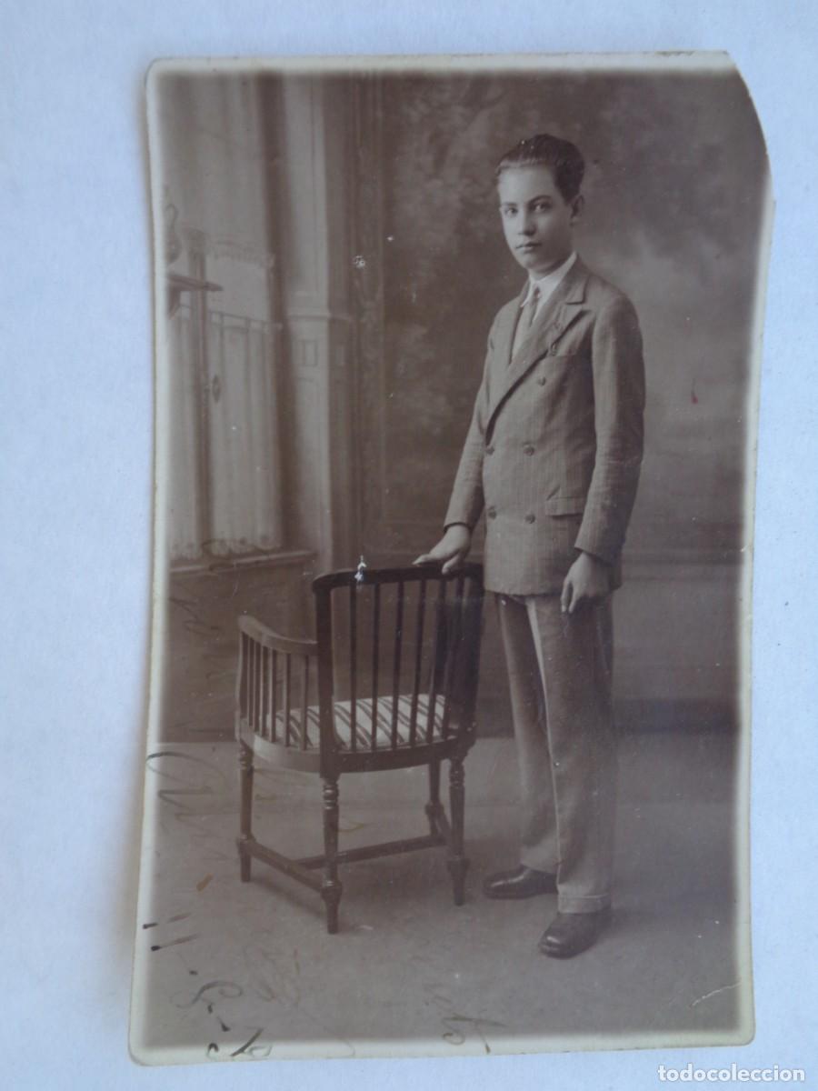 Fotografia antica: BONITA FOTO DE ESTUDIO DE JOVEN ELEGANTE ESPA&Ntilde;OL EN FRANCIA , 1915. DE F. VAUGUIER, PARIS