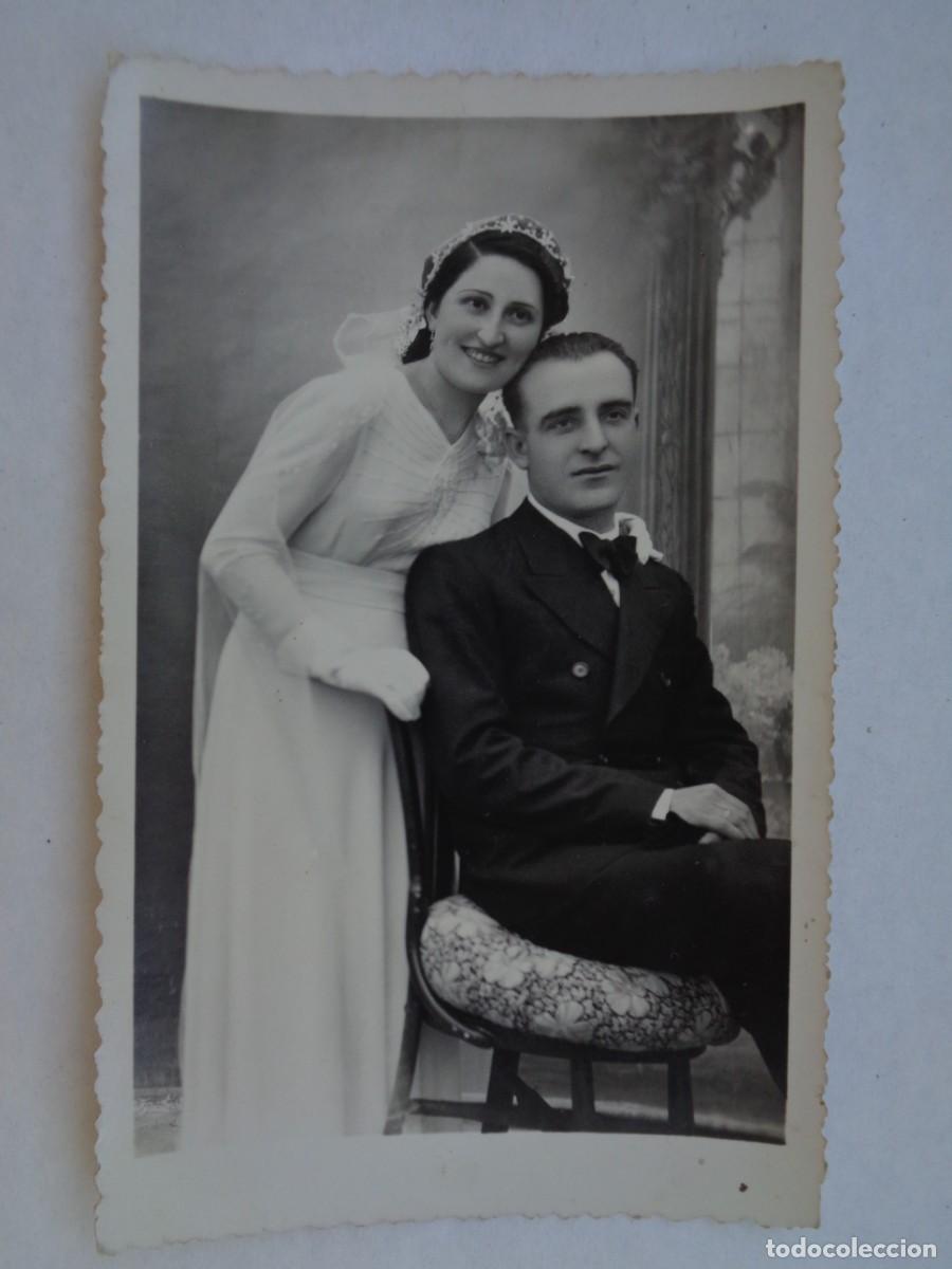 Fotografia antica: PRECIOSA FOTO DE ESTUDIO DE BODA DE PRINCIPIOS DE SIGLO