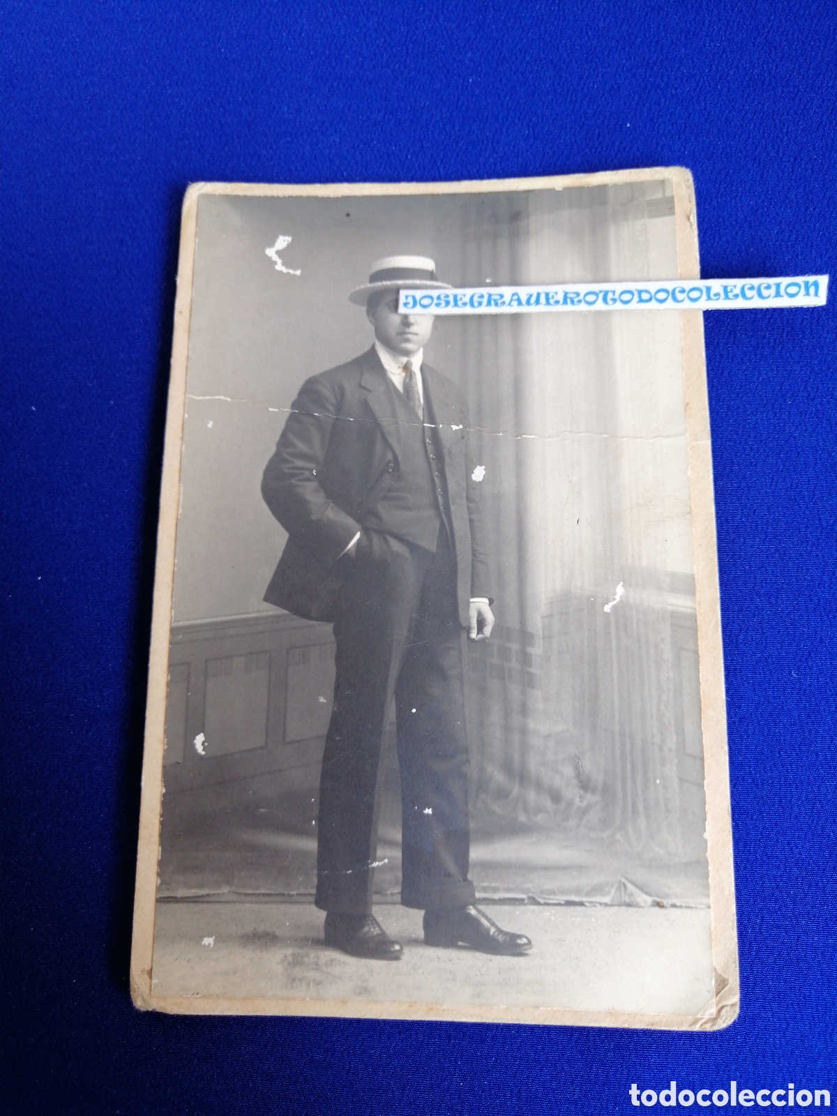 Fotografia antica: MODELO POSANDO FOTOGRAF&Iacute;A POSTAL ANTIGUA