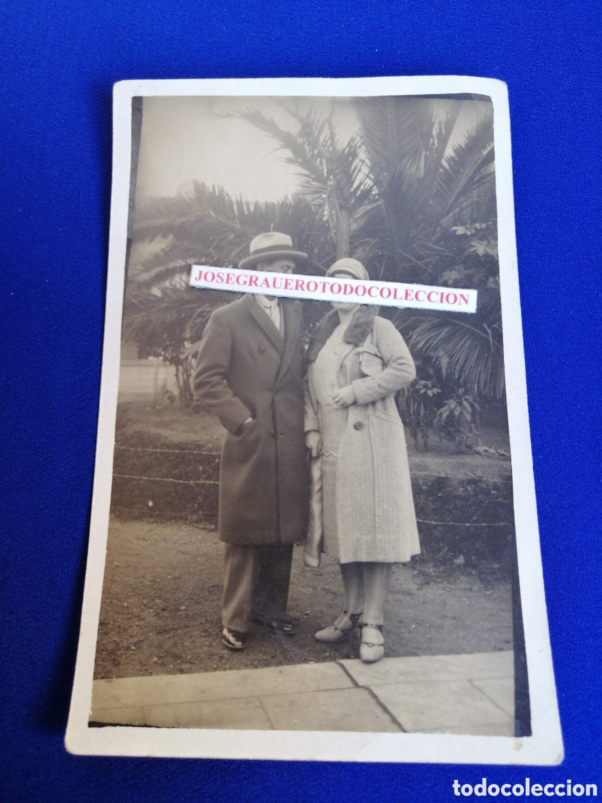 Alte Fotografie: MODELOS POSANDO FOTOGRAF&Iacute;A POSTAL ANTIGUA