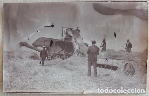 Fotografia antica: Fotograf&iacute;a antigua de maquinaria agr&iacute;cola (2). Santa Fe-San Urbano Argentina, hacia 1920