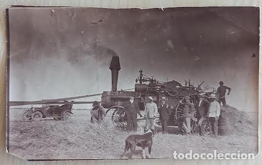 Fotografia antica: Fotograf&iacute;a antigua de maquinaria agr&iacute;cola (1). Santa Fe-San Urbano Argentina, hacia 1920