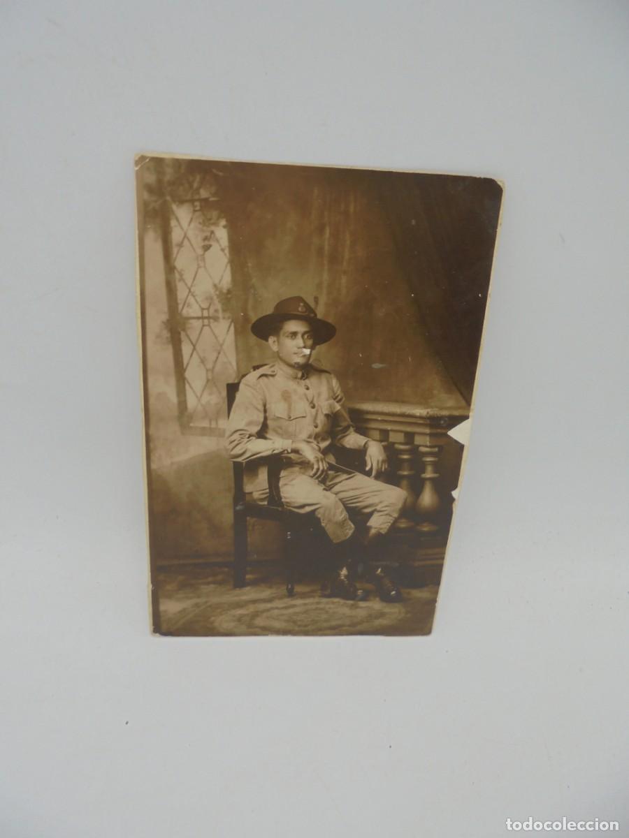 Fotografia antiga: TARJETA POSTAL FOTOGRAFICA. SOLDADO CUBANO.