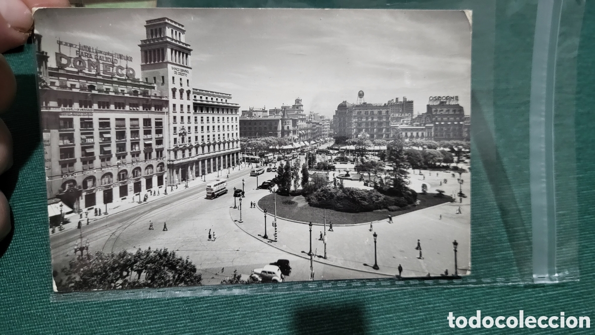 Fotografia antiga: Fotograf&iacute;a antigua Plaza de Catalunya usada
