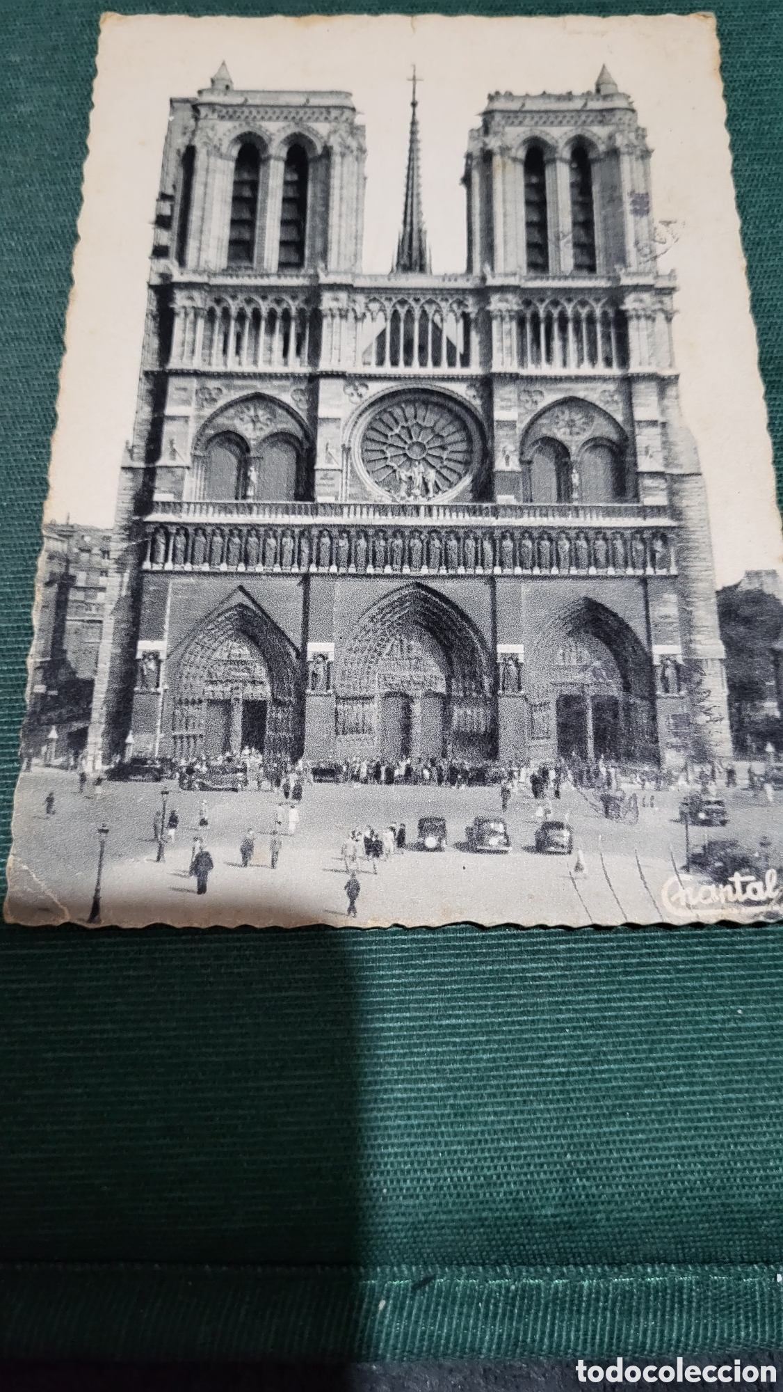 Fotografia antica: Fotograf&iacute;a antigua usada Catedral Notre-Dam Paris