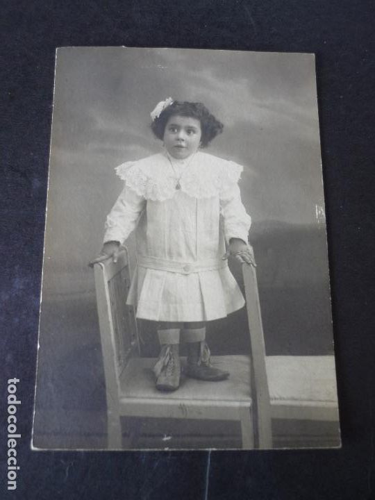 Fotografia antiga: NI&Ntilde;A POSTAL FOTOGRAFICA