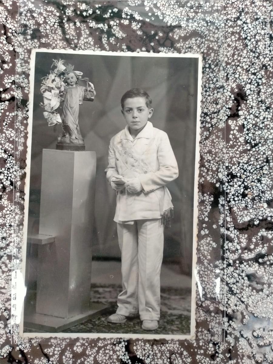 Fotografia antica: ANTIGUA FOTOGRAF&Iacute;A POSTAL NI&Ntilde;O COMUNI&Oacute;N