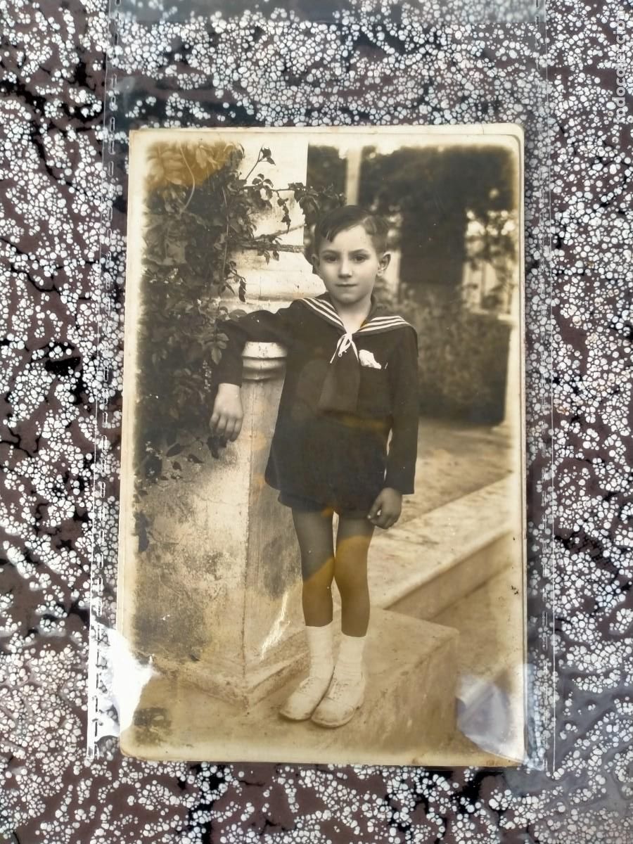 Alte Fotografie: ANTIGUA FOTOGRAF&Iacute;A POSTAL NI&Ntilde;O COMUNI&Oacute;N FOTO