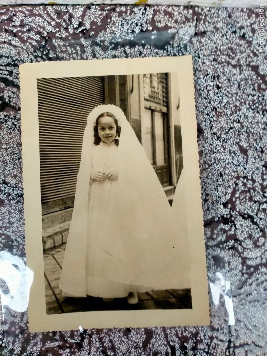 Alte Fotografie: ANTIGUA FOTOGRAF&Iacute;A POSTAL NI&Ntilde;O COMUNI&Oacute;N FOTO