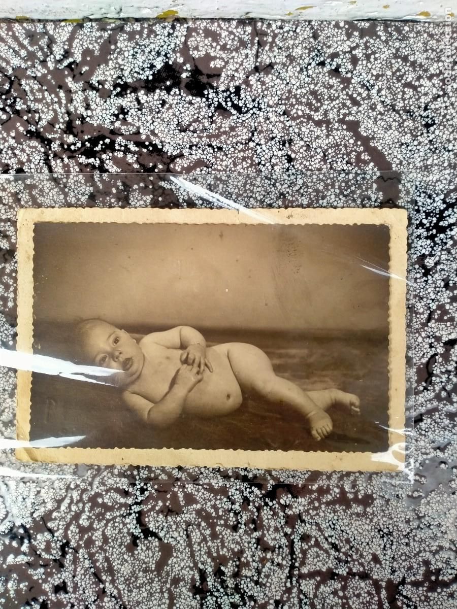 Alte Fotografie: ANTIGUA FOTOGRAF&Iacute;A POSTAL NI&Ntilde;O BEBE FOTO