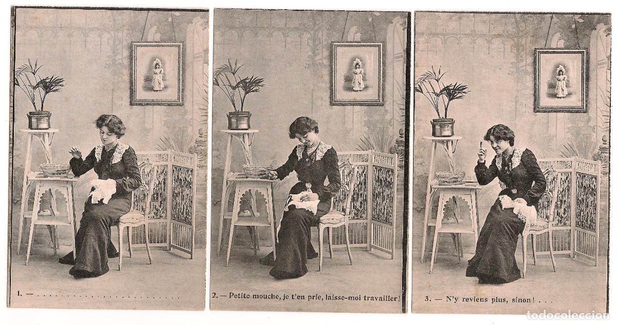 Alte Fotografie: ferrer46. Seis Postales Seriadas: La Mosca Procaz