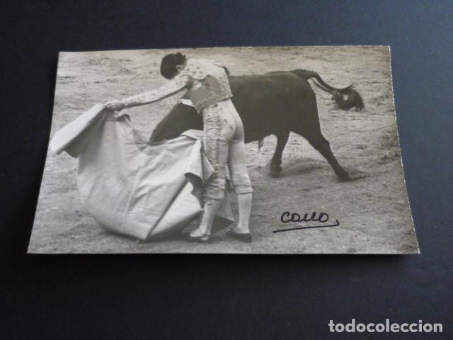 Fotograf&iacute;a antigua: RUBEN SALAZAR TORERO FOTOGRAFIA TAMA&Ntilde;O POSTAL POR CANO FOTOGRAFO TAURINO