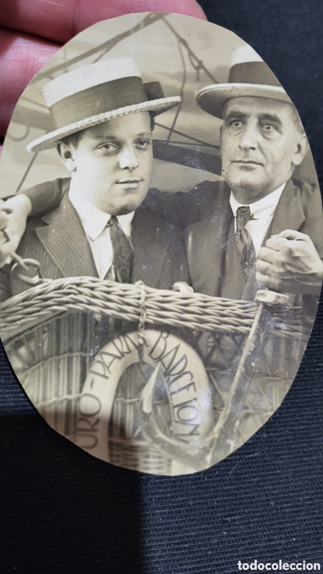 Fotografia antiga: Fotograf&iacute;a antigua retrato de dos Se&ntilde;ores