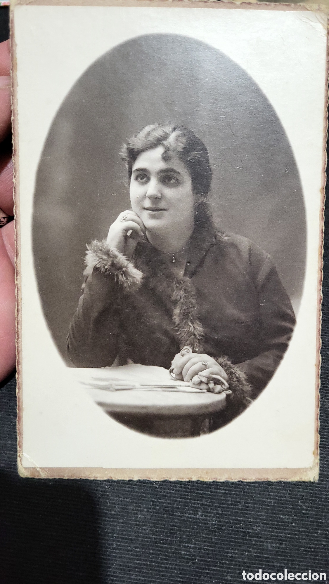 Fotograf&iacute;a antigua: Fotograf&iacute;a antigua retrato de una Se&ntilde;ora