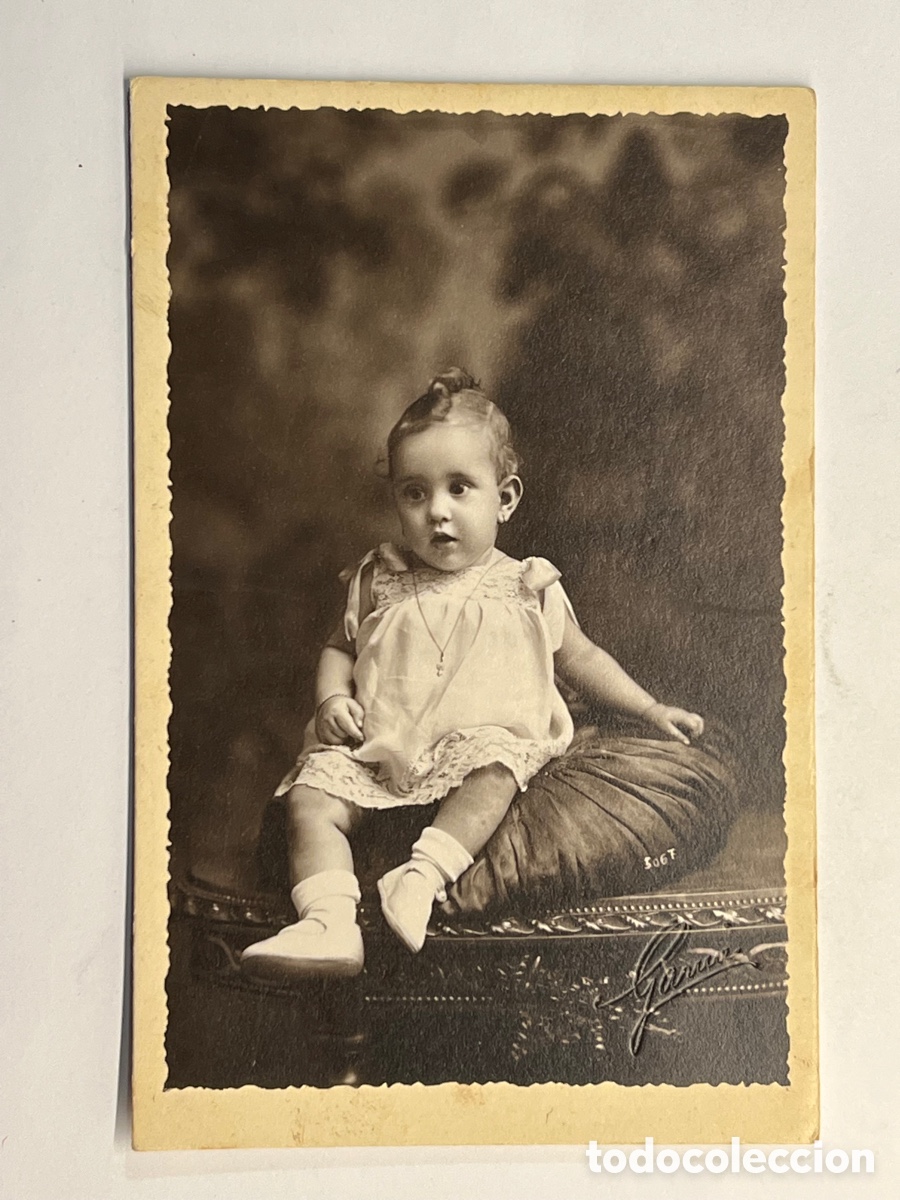 Fotografia antica: BARCELONA-TERRASSA. Foto Studi Garcia.. Retrato de una Ni&ntilde;a&hellip; (h.1920?)