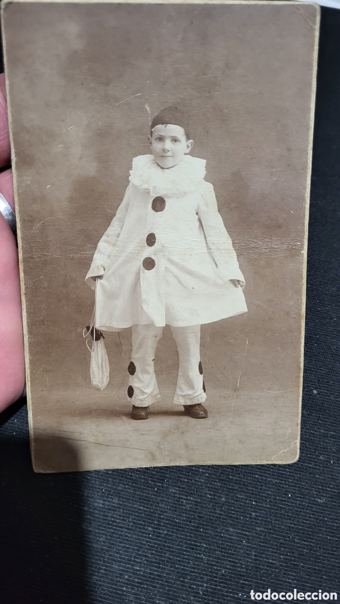 Antique Photography: Fotograf&iacute;a antigua usada alb&uacute;mina retrato de un Ni&ntilde;o
