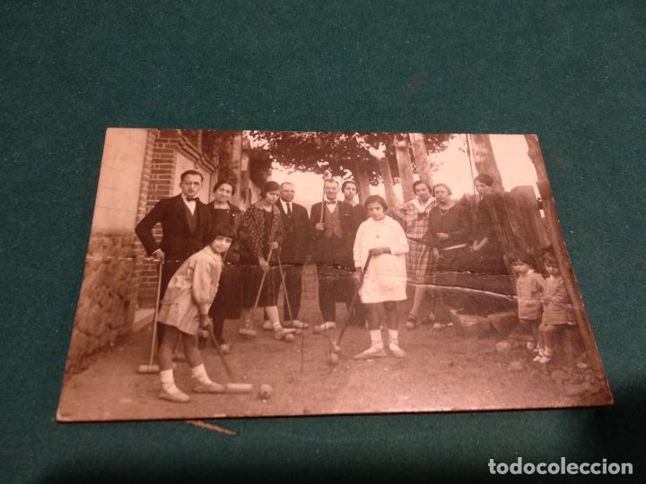 Fotograf&iacute;a antigua: TARJETA POSTAL - FOTO ANTIGUA EN B/N PERSONAS JUGANDO AL CRIQUET - A&Ntilde;O 1926 - NO HAY MAS DATOS
