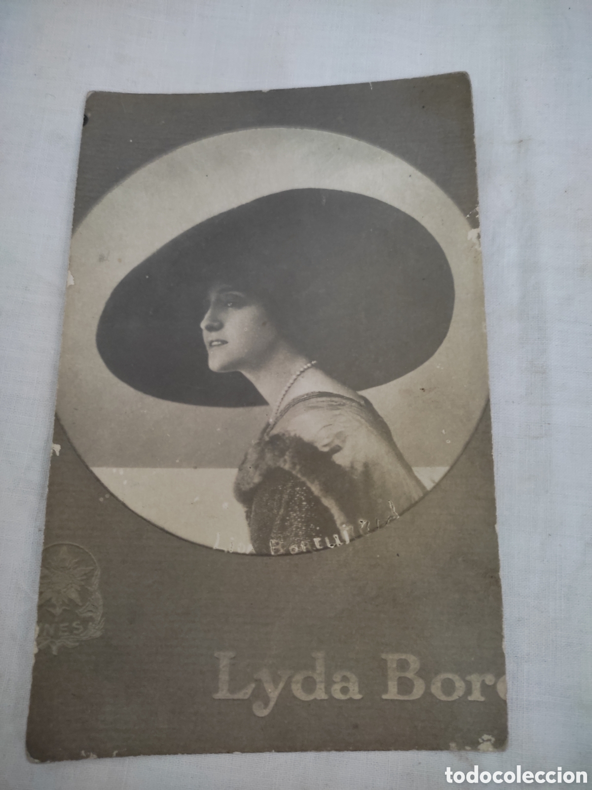 Alte Fotografie: Buena fotograf&iacute;a modernista mujer con sombrero pamela