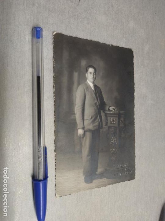 Alte Fotografie: FOTO TARJETA POSTAL ANTIGUA, SE&Ntilde;OR CON TRAJE / CARTE POSTALE