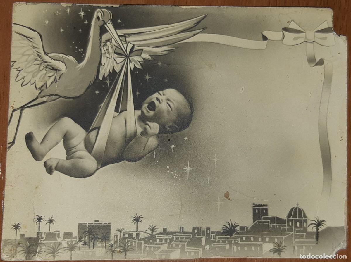 Alte Fotografie: TARJETA RECORDATORIO NACIMIENTO.