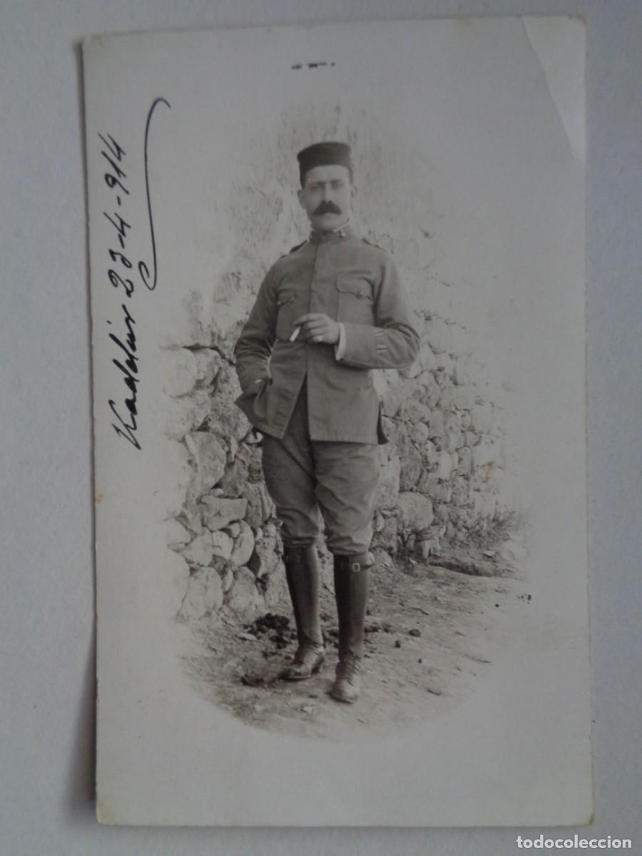 Fotograf&iacute;a antigua: GUERRA AFRICA : FOTO MILITAR DE ARTILLERIA ( CON SARDINETAS DE CAZADORES ?). KADELIR, 1914