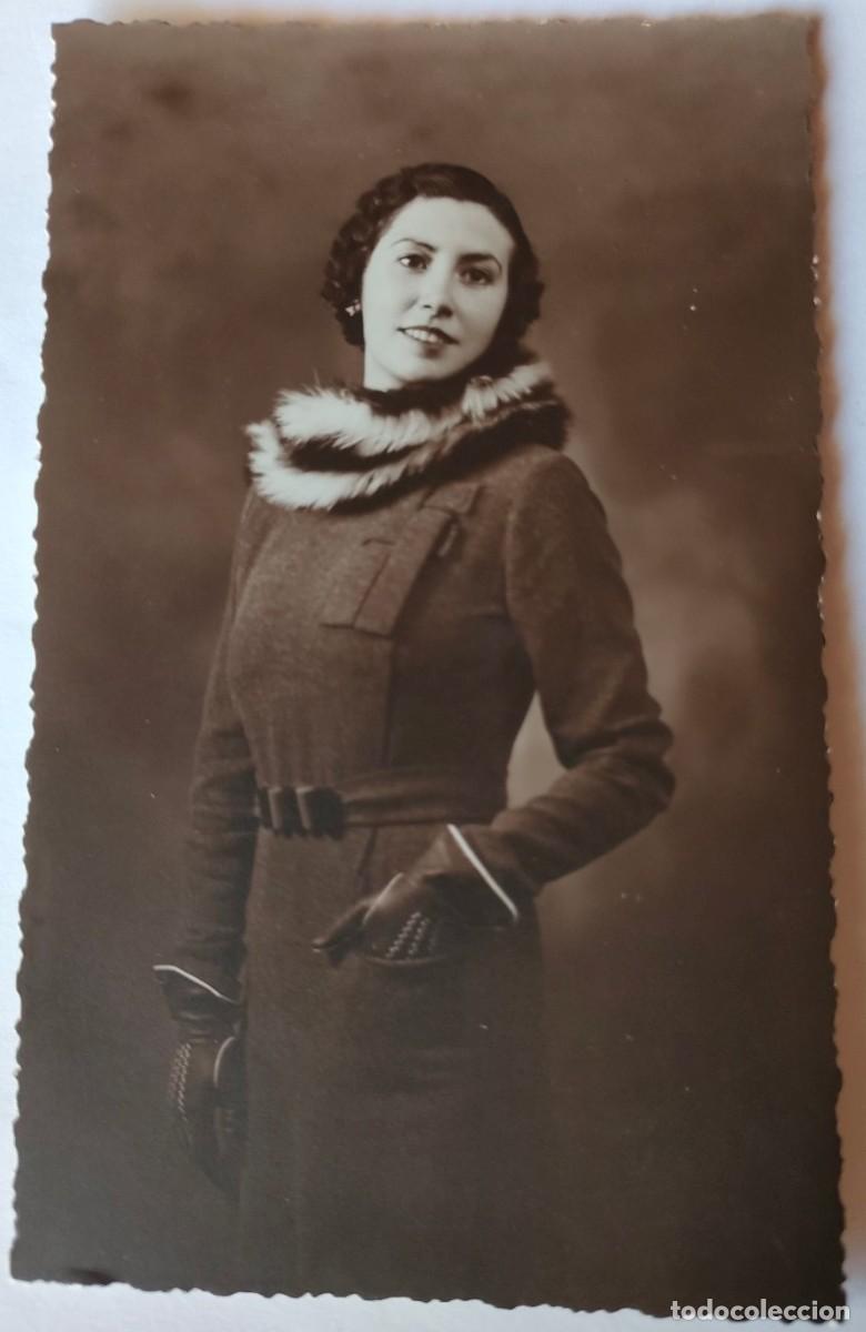 Alte Fotografie: ALCOY FOTOGRAFO MATARREDONA CARTON DURO TAMA&Ntilde;O POSTAL