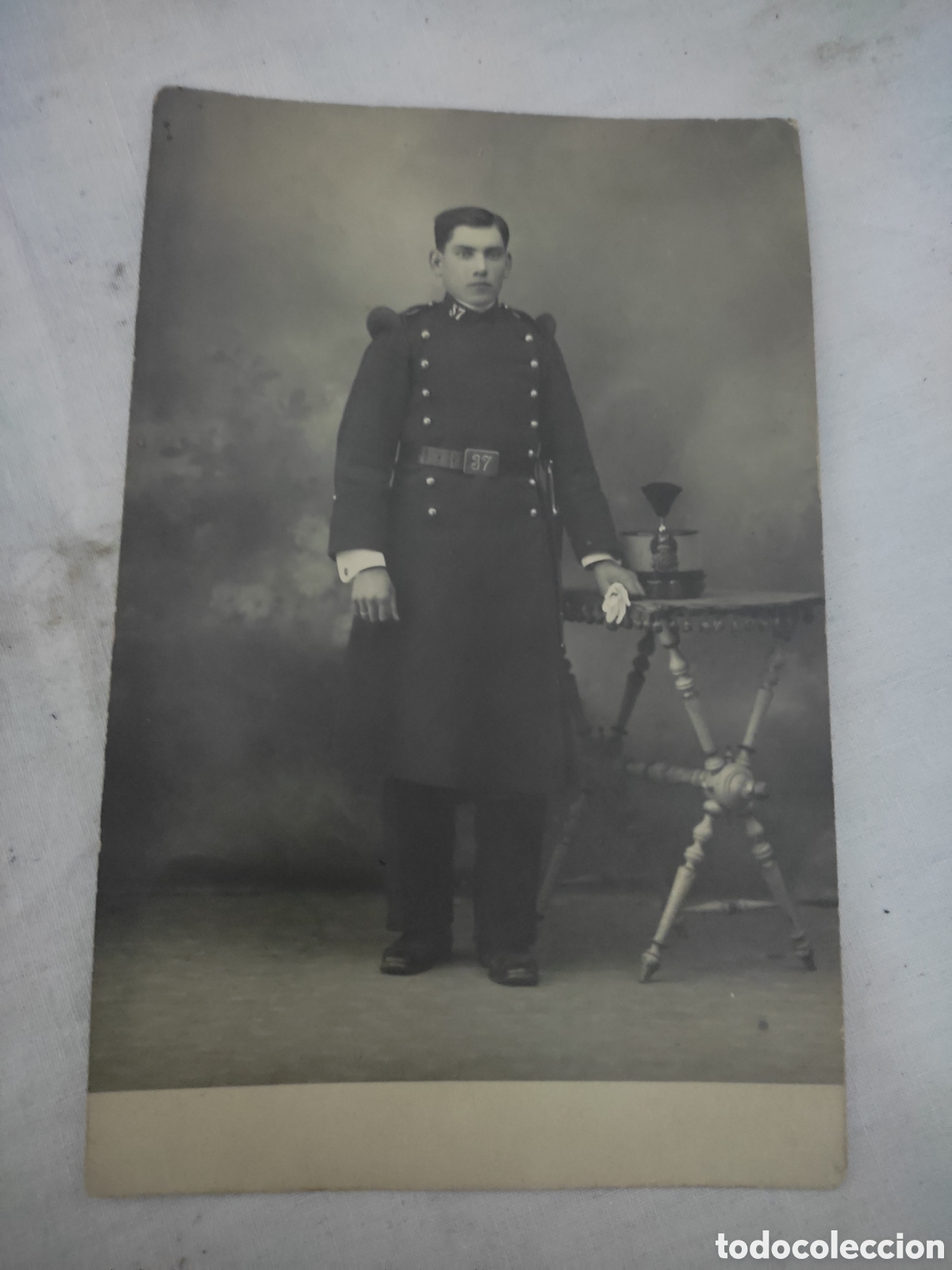 Alte Fotografie: Buena fotograf&iacute;a tarjeta postal de un soldado militar