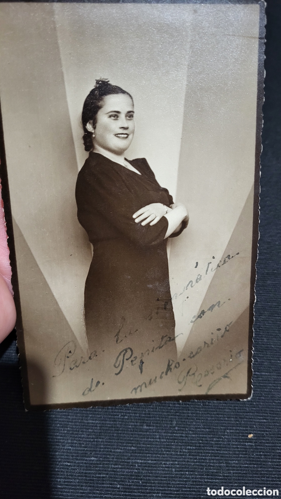 Alte Fotografie: Fotograf&iacute;a antigua retrato de una Se&ntilde;ora