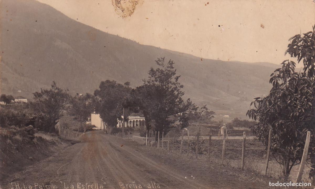 Alte Fotografie: CANARIAS LA PALMA - LA ESTRELLA BRE&Ntilde;A ALTA