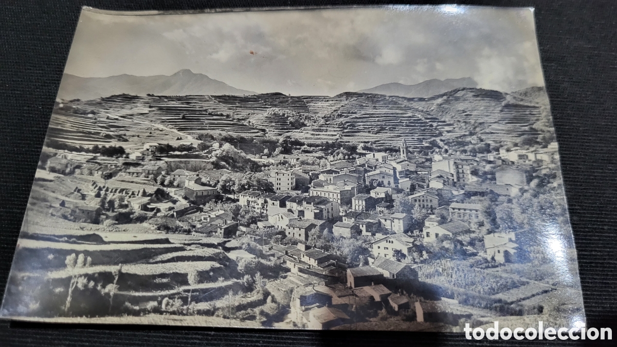 Fotografia antica: Fotograf&iacute;a antigua San Hilario Sacalm usada marcas de uso