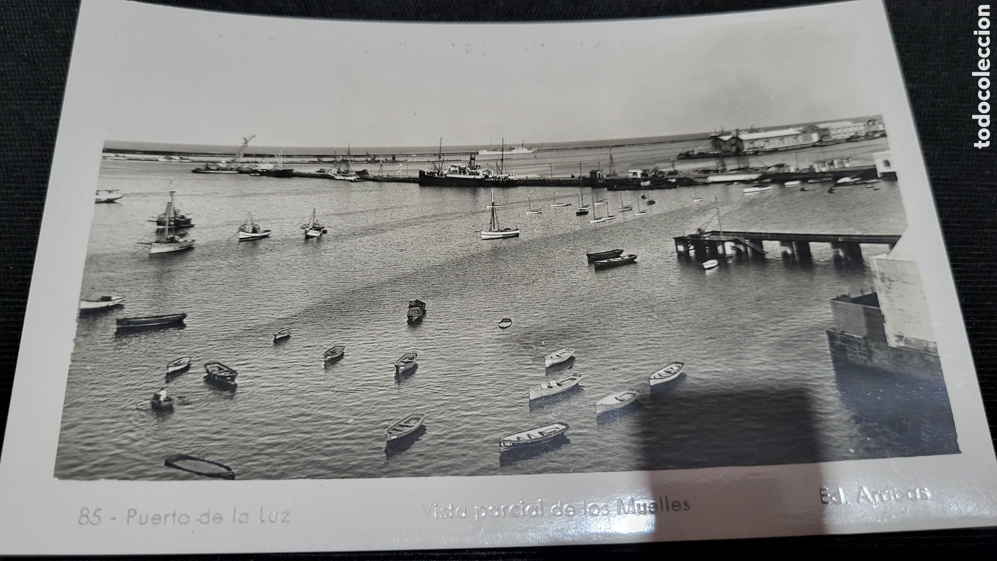 Fotografia antica: Fotograf&iacute;a antigua Puerto de la luz