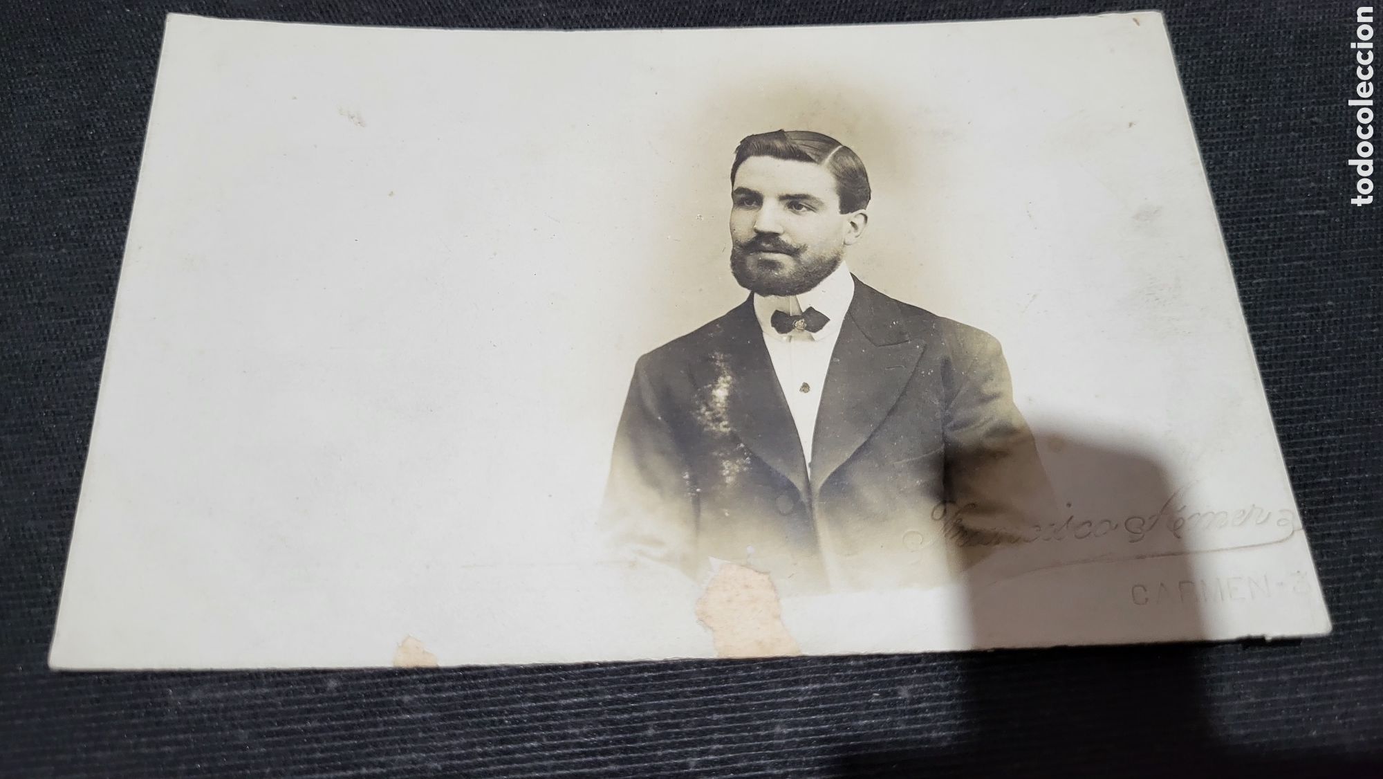 Antique Photography: Fotograf&iacute;a antigua alb&uacute;mina retrato de un Se&ntilde;or