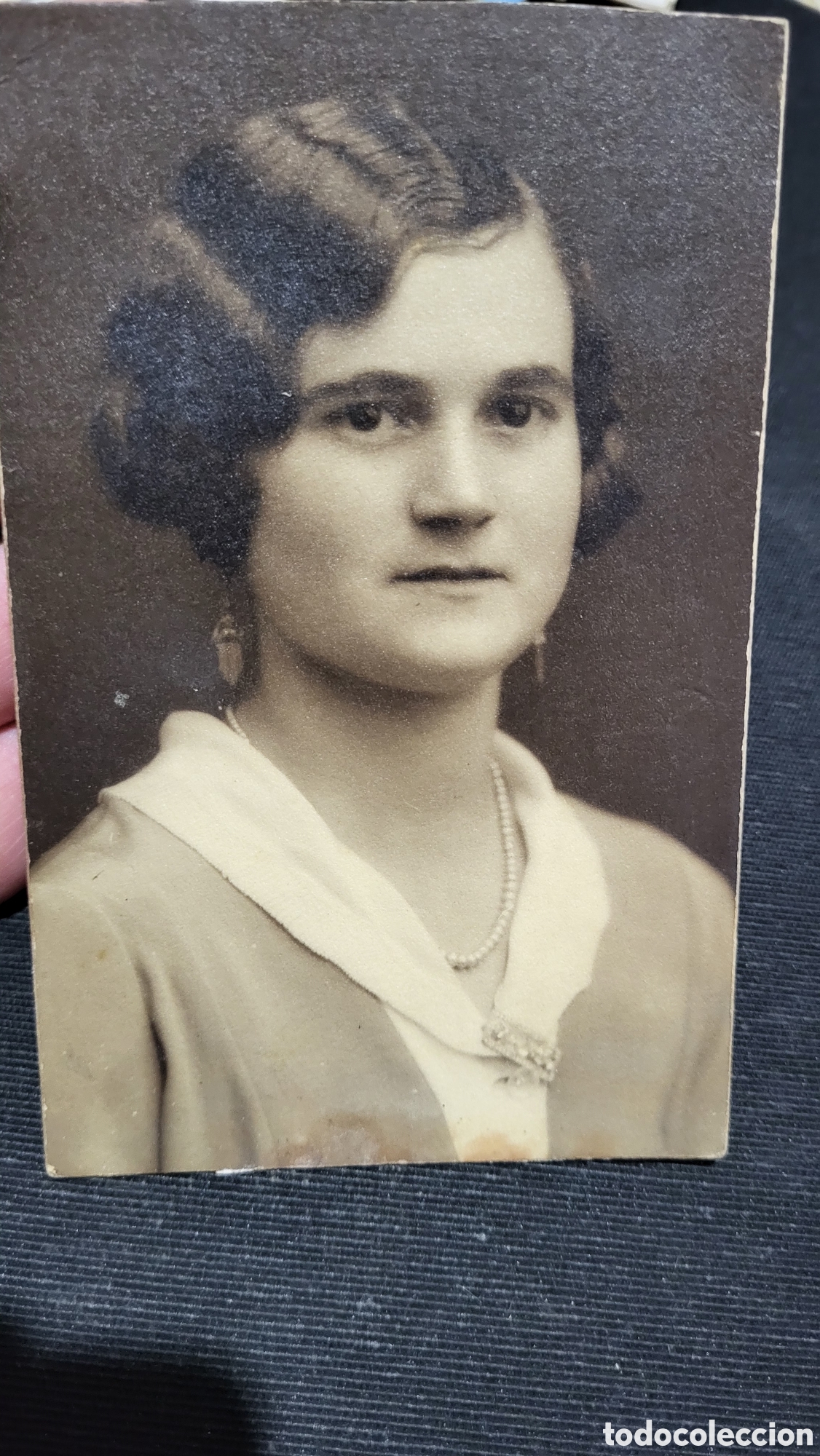 Alte Fotografie: Fotograf&iacute;a antigua alb&uacute;mina retrato de una Se&ntilde;ora