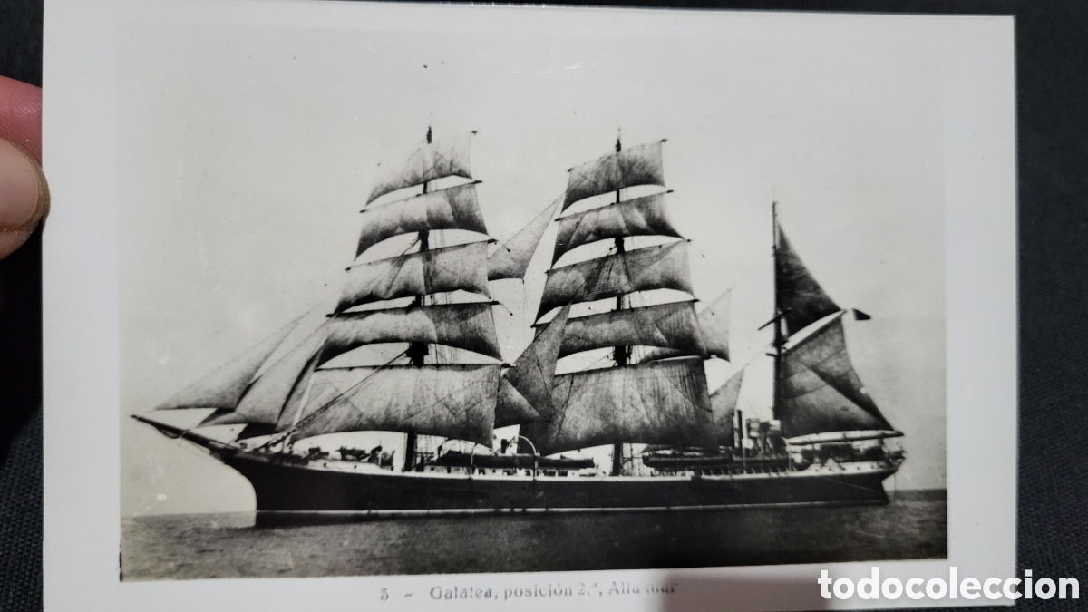 Alte Fotografie: Fotograf&iacute;a antigua barco Galetea