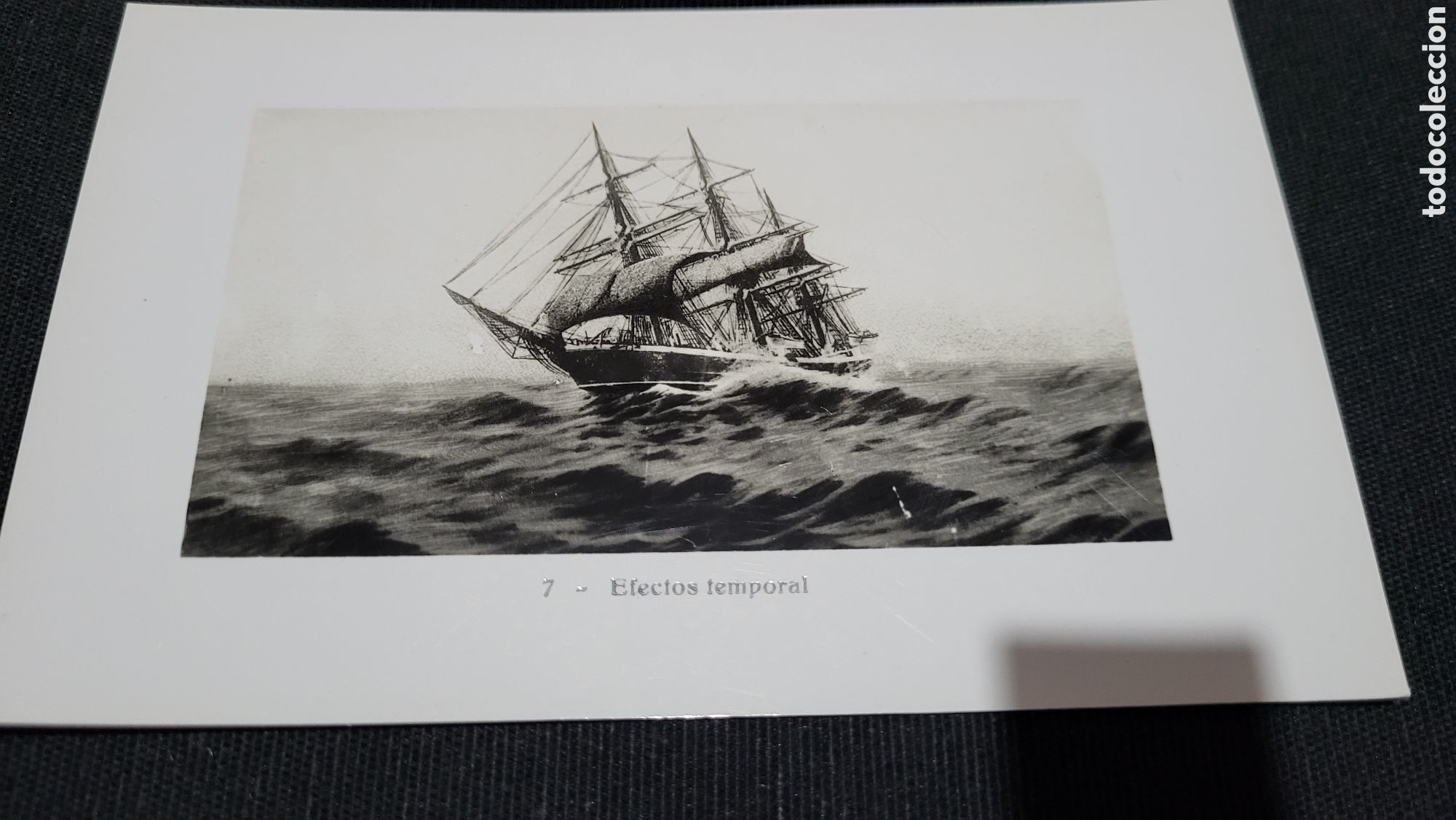 Alte Fotografie: Fotograf&iacute;a antigua barco Efecto Temporal