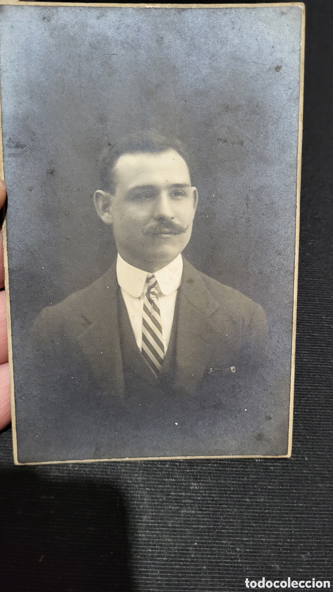 Fotograf&iacute;a antigua: Fotograf&iacute;a antigua alb&uacute;mina retrato de un Se&ntilde;or