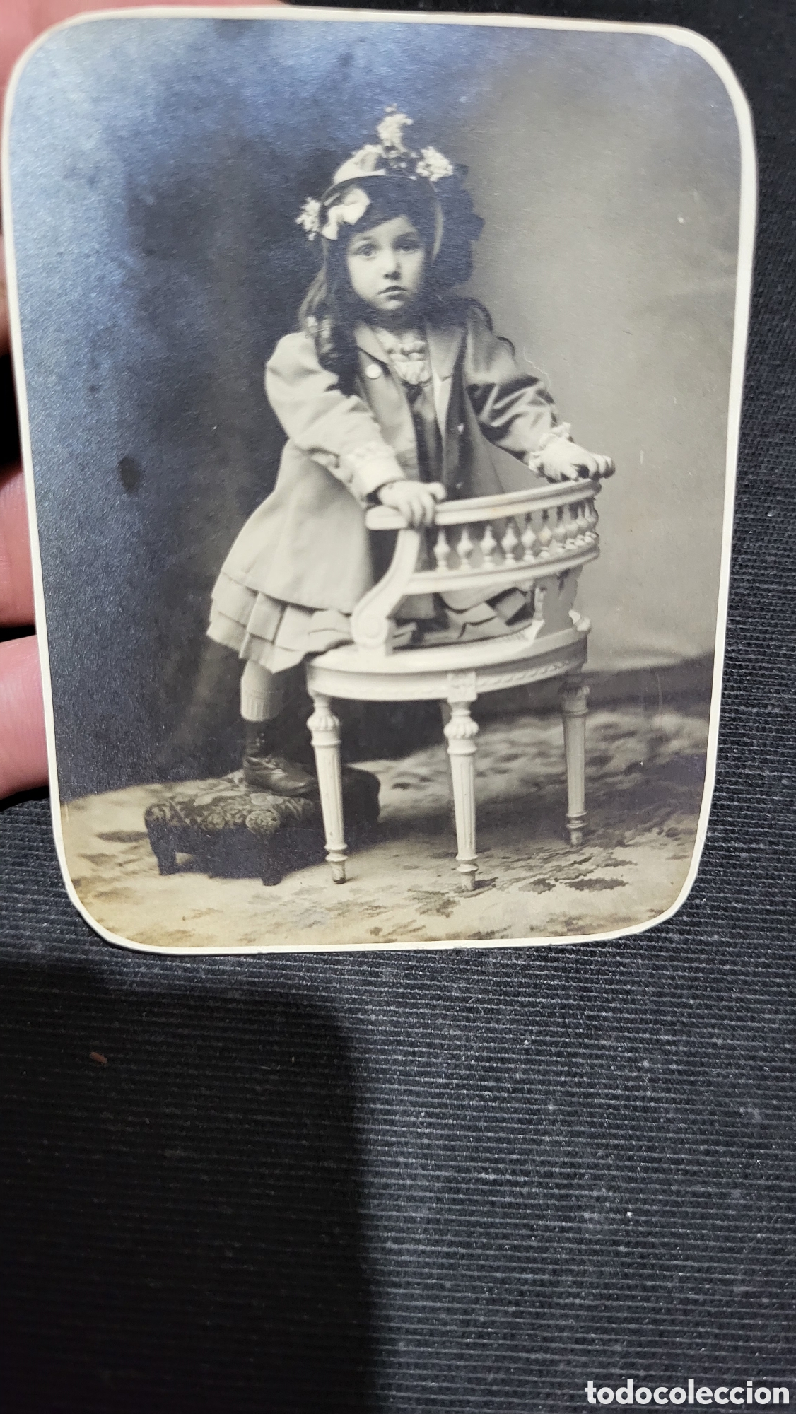 Fotograf&iacute;a antigua: Fotograf&iacute;a antigua retrato de una Ni&ntilde;a