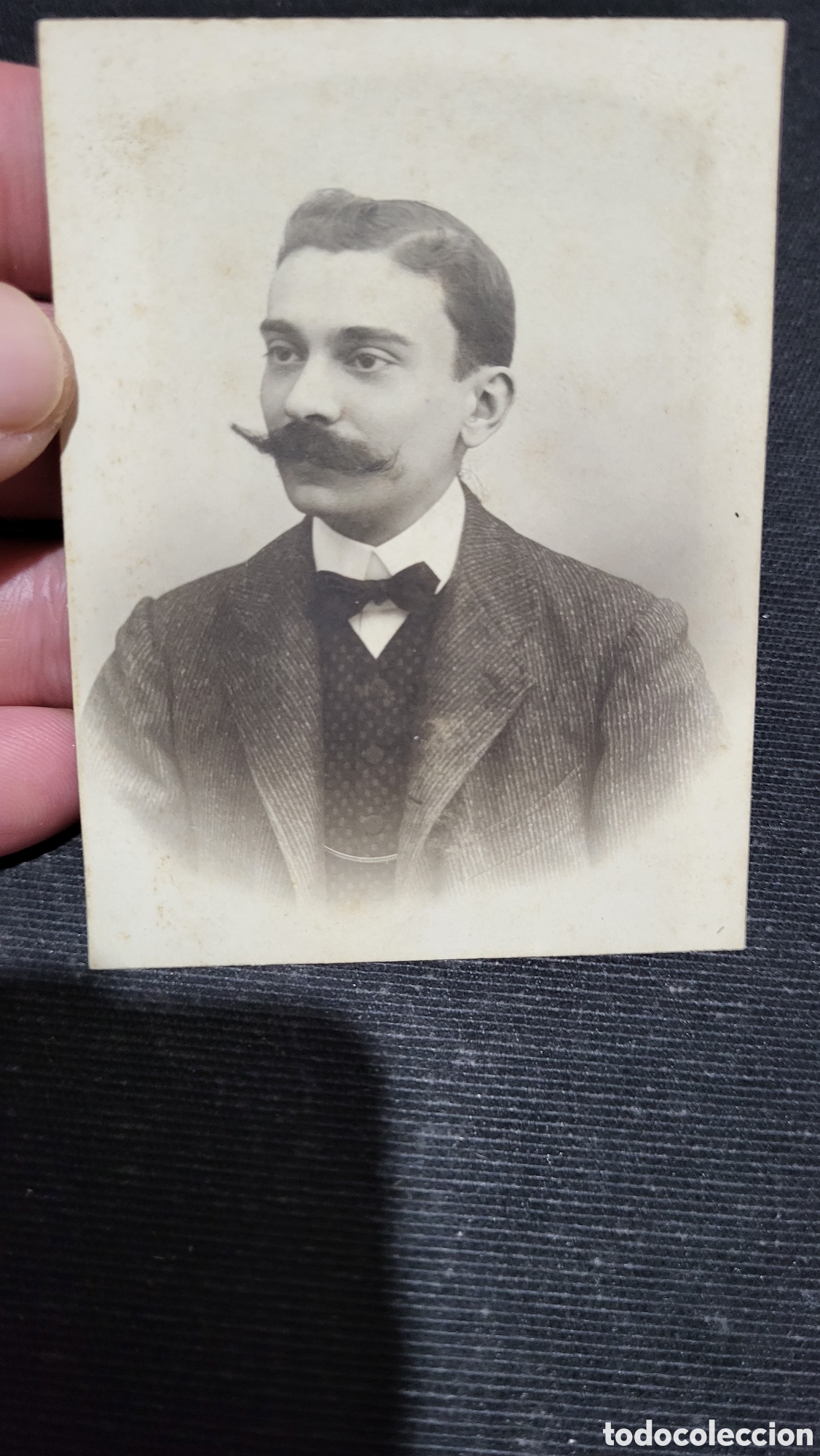 Fotograf&iacute;a antigua: Fotograf&iacute;a antigua alb&uacute;mina retrato de un Se&ntilde;or