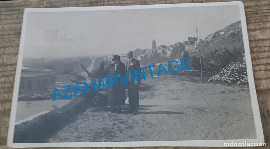 Alte Fotografie: A&Ntilde;OS 20, POSTAL FOTOGRAFICA, VISTA DE MALAGA, FIRMA REVERSO PEDRO MANRIQUE