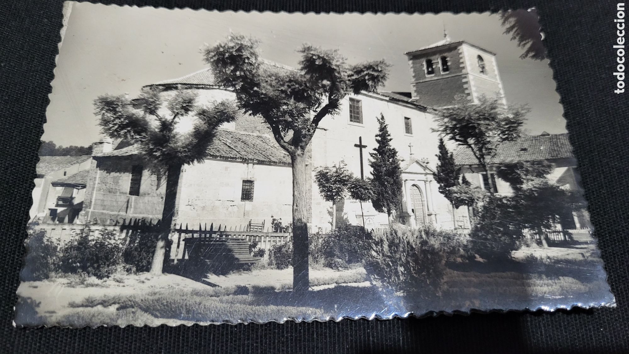 Fotograf&iacute;a antigua: Fotograf&iacute;a antigua Pe&ntilde;afiel lglesia San Miguel de Reoyo