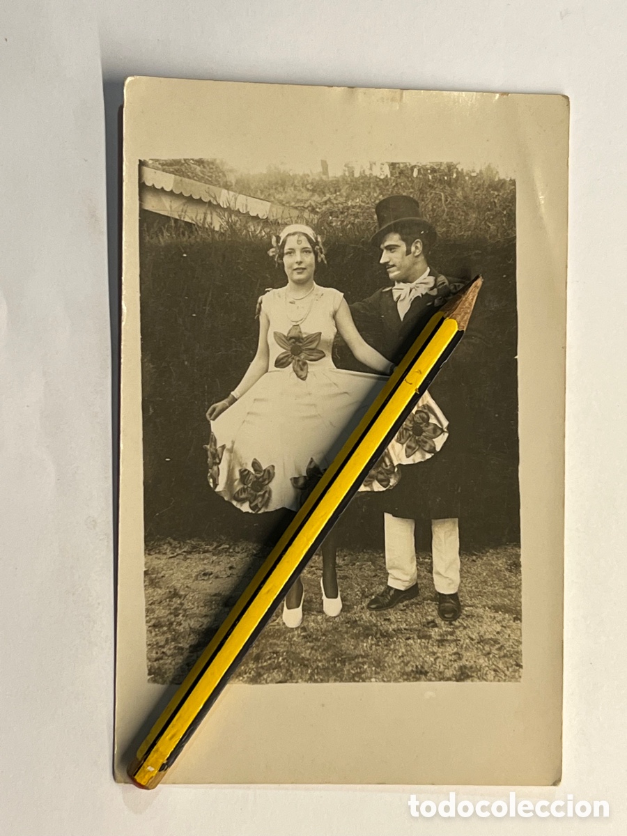 Alte Fotografie: CARNAVAL ? Personajes de Teatro? Hermosa fotograf&iacute;a principios de Siglo (h.1910?)
