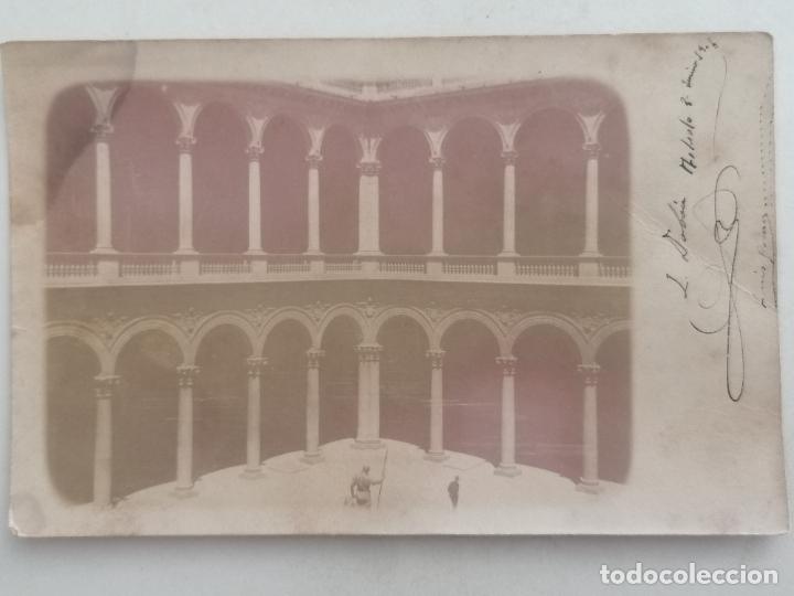 Alte Fotografie: ANTIGUA FOTOGRAFIA POSTAL, PATIO INTERIOR, A&Ntilde;O 1906