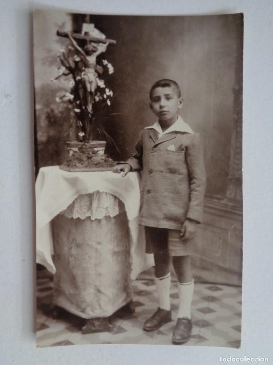 Alte Fotografie: PRECIOSA FOTO DE ESTUDIO DE NI&Ntilde;O CON PANTALON CORTO , PRINCIPIOS DE SIGLO