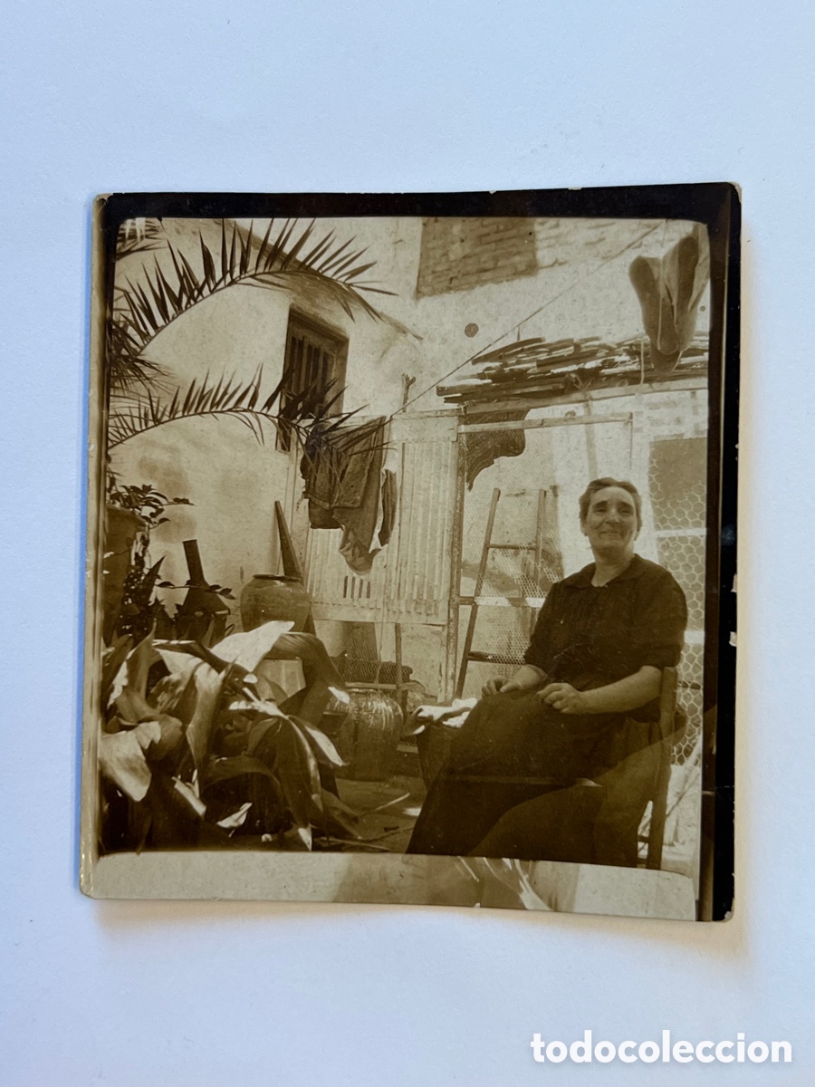 Fotografia antiga: LA ESPA&Ntilde;A RURAL. Fotograf&iacute;a Antigua. En el Corral de casa, junto al gallinero. Minuteros (h.1945?)