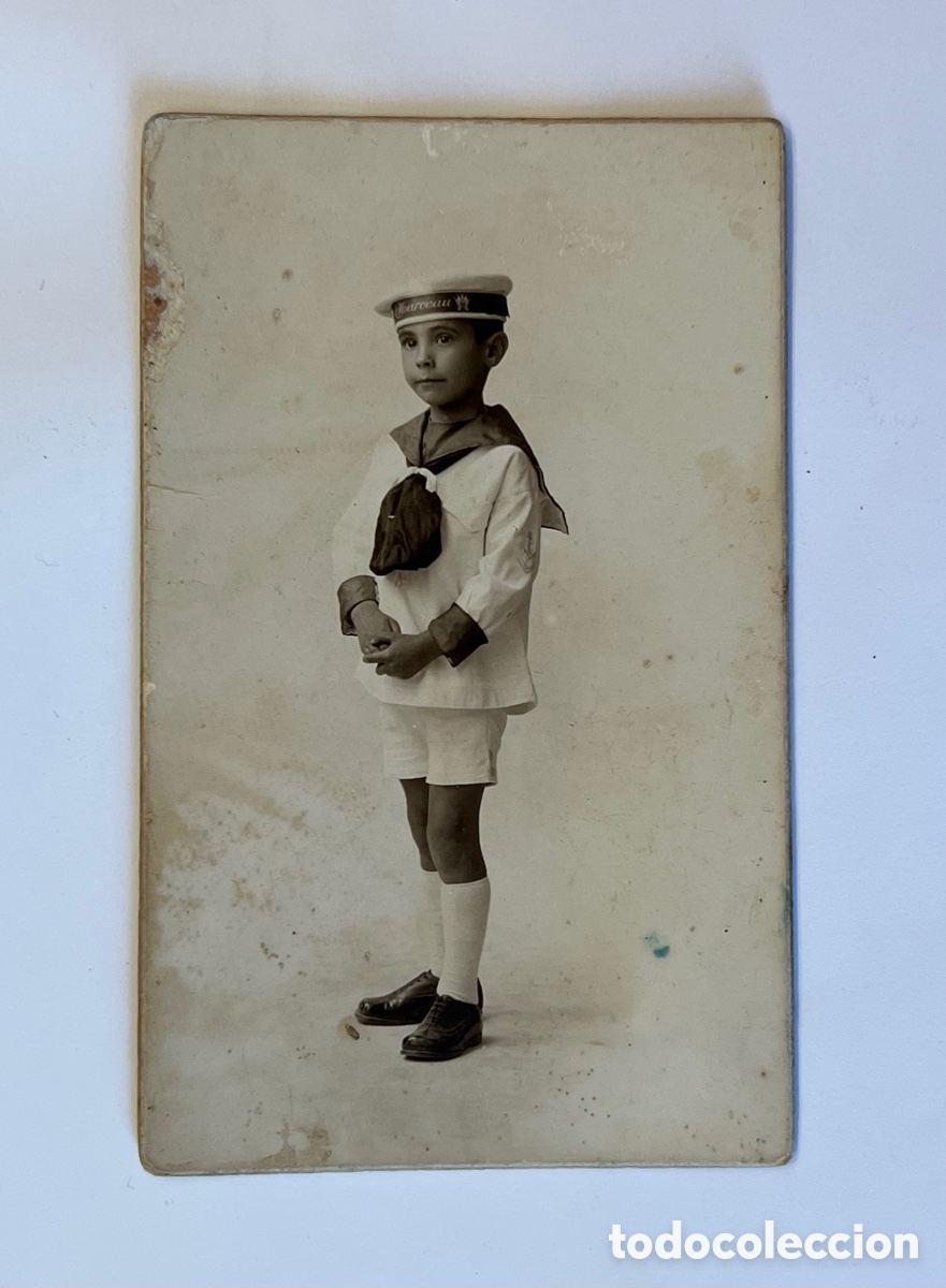 Antique Photography: NI&Ntilde;OS. Fotograf&iacute;a antigua. El joven marinero del Marceau&hellip; Tarjeta postal (h.1930?)