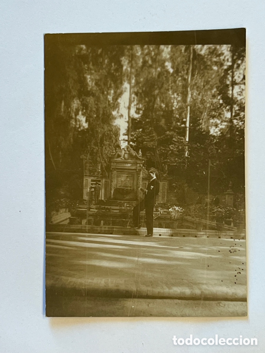Antique Photography: MINUTEROS, fot&oacute;grafos de calle.. Jard&iacute;n Modernista.. (h.1920?) Med&iacute;das: 9 x 7 cm.