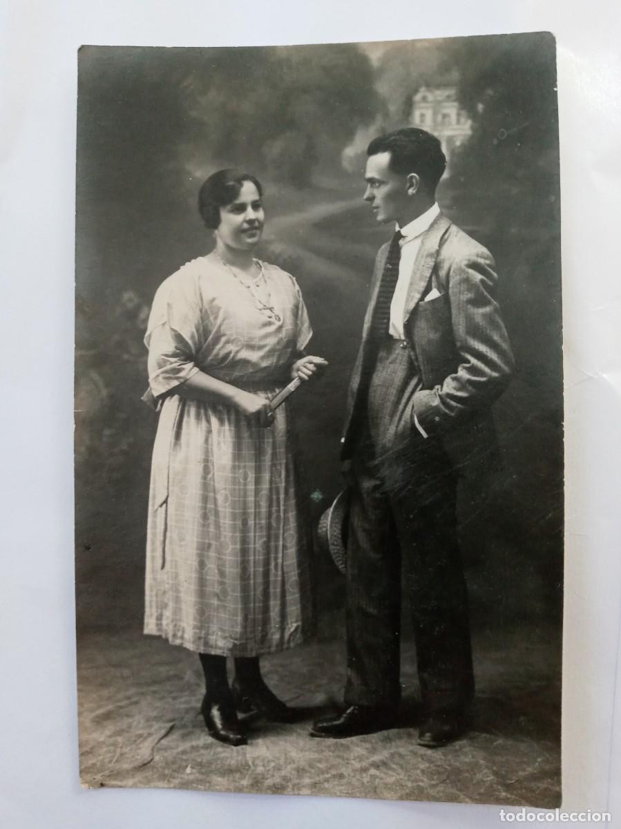 Fotografia antica: PRECIOSA FOTO DE ESTUDIO DE PAREJA, PRINCIPIOS DE SIGLO